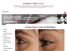 Tablet Screenshot of crowsfeetnyc.org